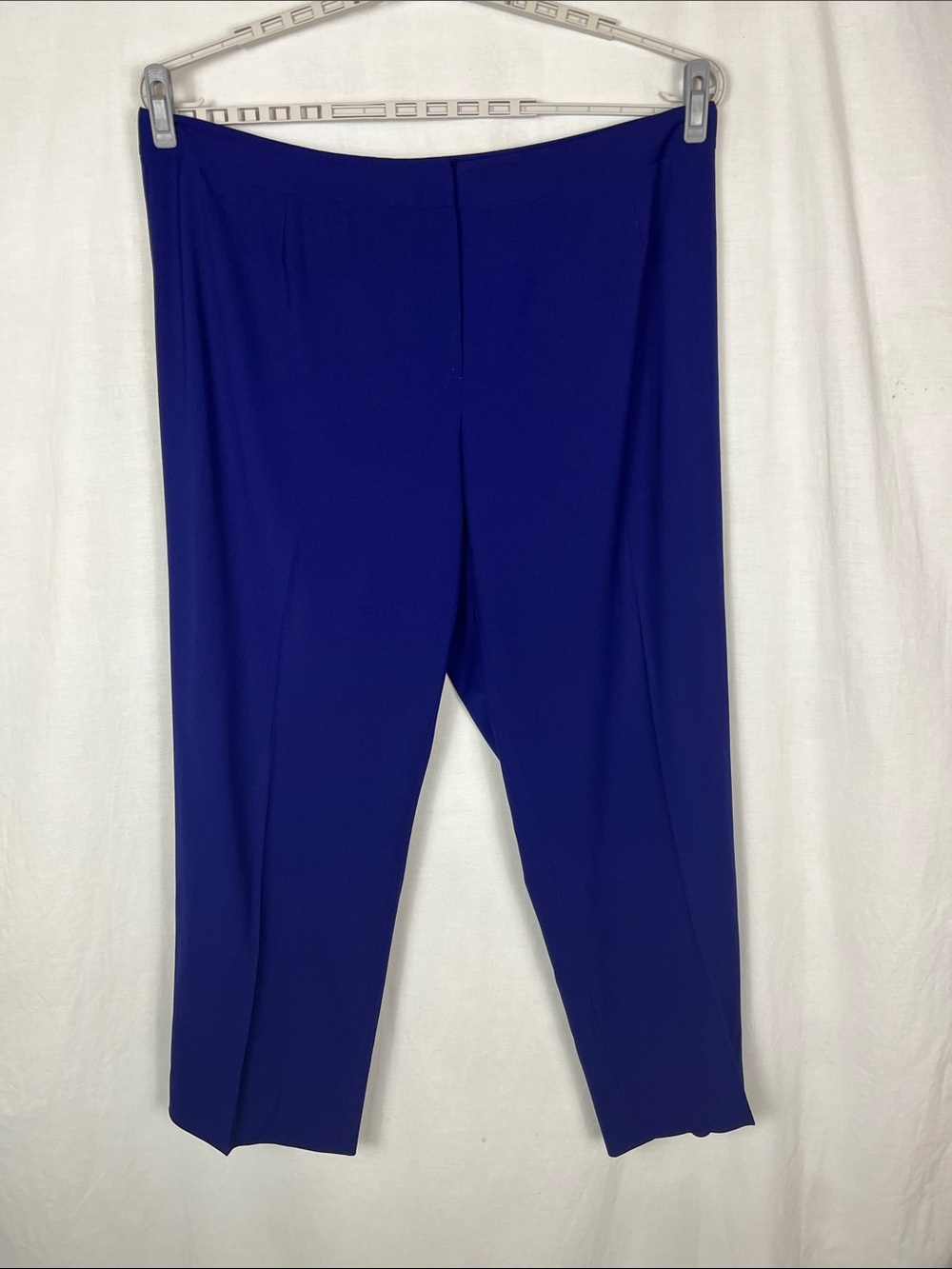 Lafayette 148 New York Wool Blend Royal Blue Trouser Pants